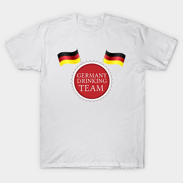 Germany Drinking Team Beer Lovers T-Shirt by chrizy1688